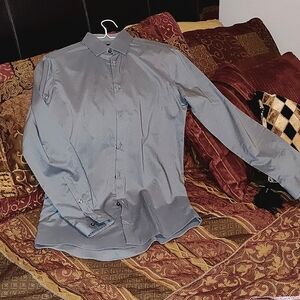 JF Slate 🩶 grey slim fit button down Sz.Small